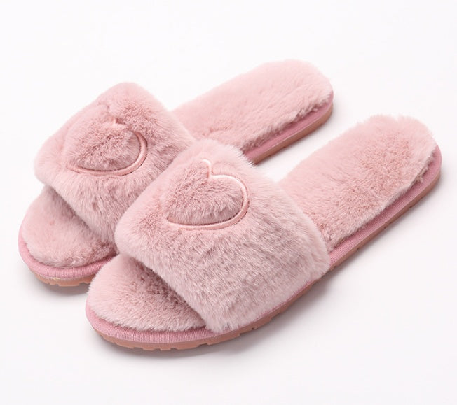 Pantuflas de mujer suaves con forma de corazón para mayor comodidad de Bellamour Lux Casa
